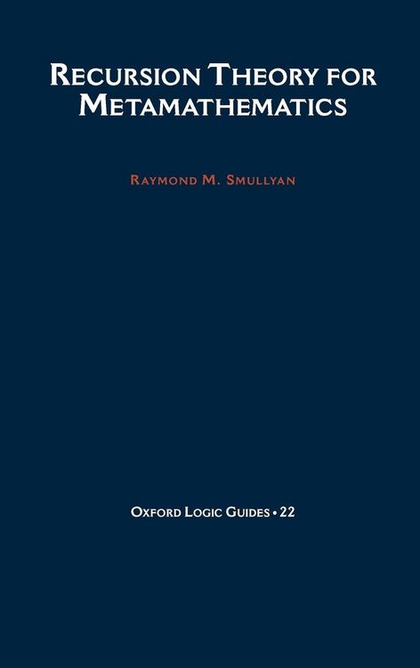 Produktbild: Recursion Theory for Metamathematics