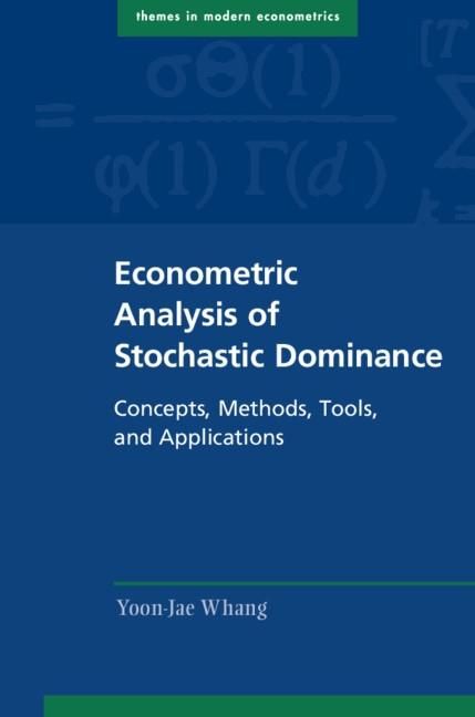 Produktbild: Econometric Analysis of Stochastic Dominance
