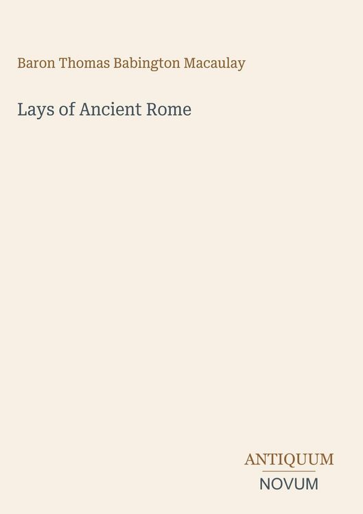 Produktbild: Lays of Ancient Rome
