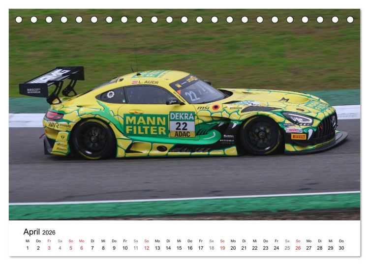 Produktbild: Motorsport in Deutschland (Tischkalender 2026 DIN A5 quer), CALVENDO Monatskalender