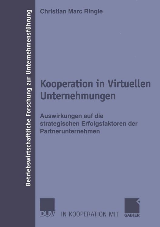Produktbild: Kooperation in Virtuellen Unternehmungen