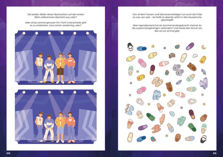 Produktbild: Auf D&auml;monenjagd &ndash; Dein K-Pop-Mitmachbuch