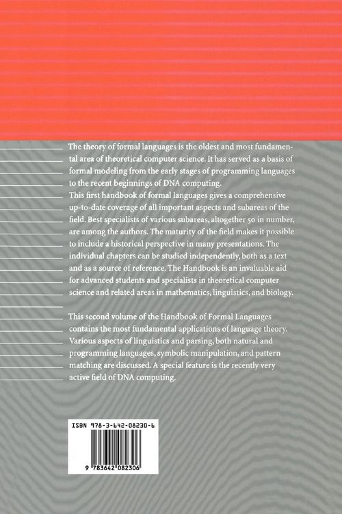 Produktbild: Handbook of Formal Languages