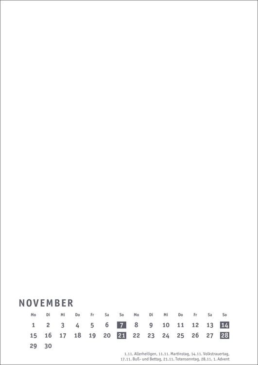 Produktbild: Premium-Bastelkalender wei&szlig; A4 2027