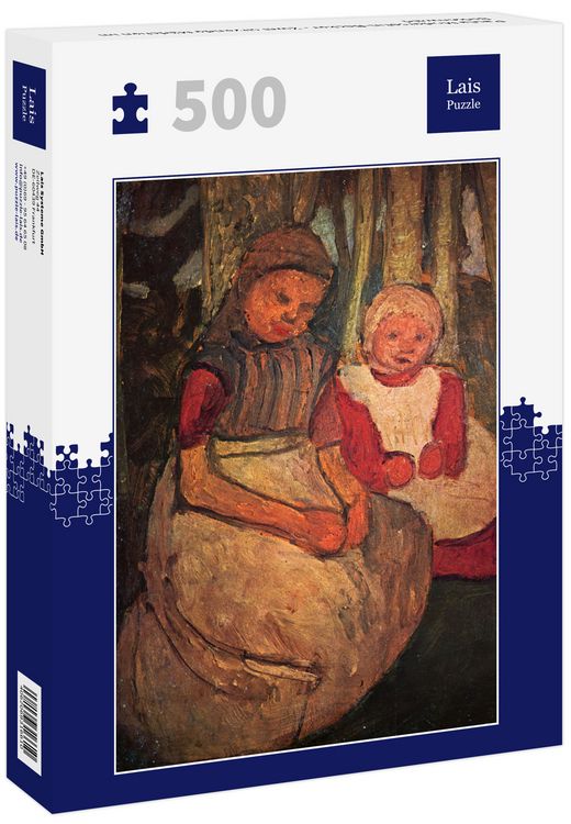 Produktbild: Lais Puzzle Paula Modersohn-Becker - Zwei sitzende M&auml;dchen im Birkenwald 500 Teile
