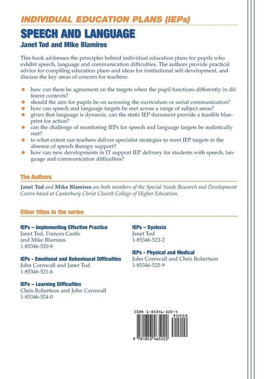 Produktbild: Individual Education Plans (IEPs)