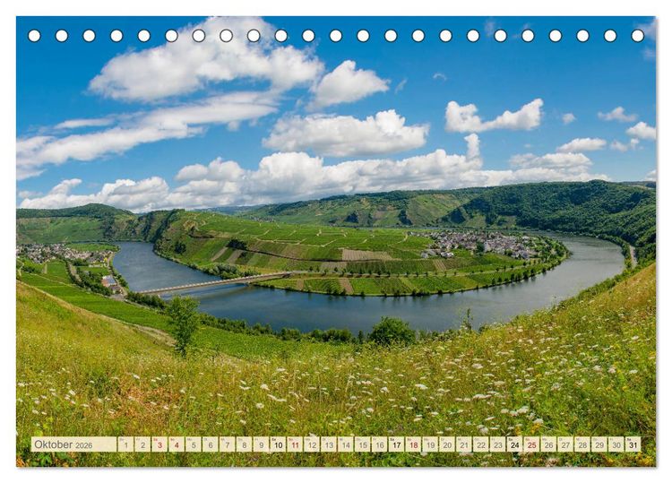 Produktbild: Die Mosel von Metz bis Koblenz (Tischkalender 2026 DIN A5 quer), CALVENDO Monatskalender