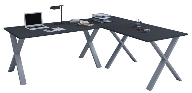 Produktbild: X Schreibtisch Eckschreibtisch L Form 190x160x50
