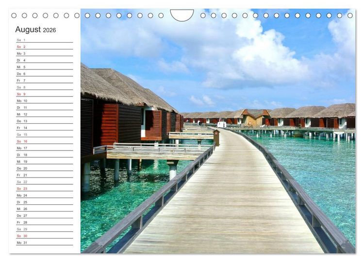 Produktbild: Malediven (Wandkalender 2026 DIN A4 quer), CALVENDO Monatskalender