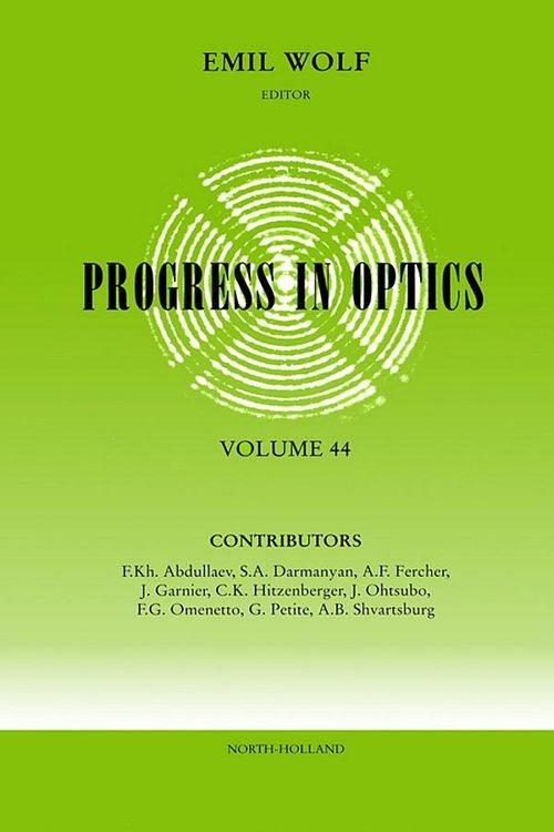 Produktbild: Progress in Optics
