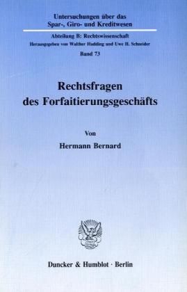 Produktbild: Rechtsfragen des Forfaitierungsgesch&auml;fts.