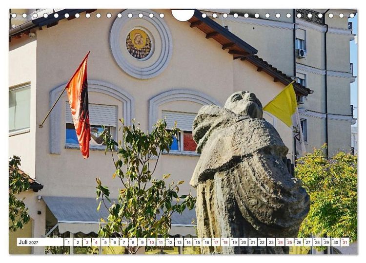 Produktbild: Katholische und orthodoxe Kirchen in Tirana und Shkodra, Albanien (Wandkalender 2027 DIN A4 quer), CALVENDO Monatskalender