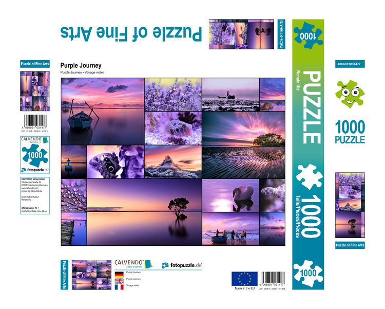 Produktbild: CALVENDO Puzzle Purple Journey | 1000 Teile Lege-Gr&ouml;&szlig;e 64x48cm Foto-Puzzle f&uuml;r gl&uuml;ckliche Stunden