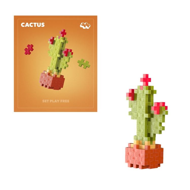 Produktbild: PLUS PLUS - 48 Kreativ Bausteine Kaktus