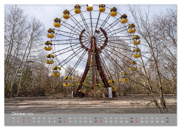 Produktbild: Tschernobyl - In der Sperrzone (hochwertiger Premium Wandkalender 2026 DIN A2 quer), Kunstdruck in Hochglanz