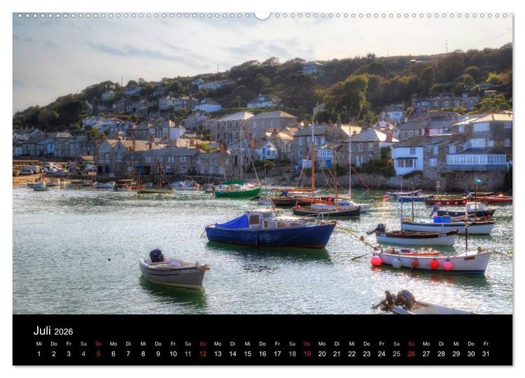 Produktbild: Cornwall (hochwertiger Premium Wandkalender 2026 DIN A2 quer), Kunstdruck in Hochglanz