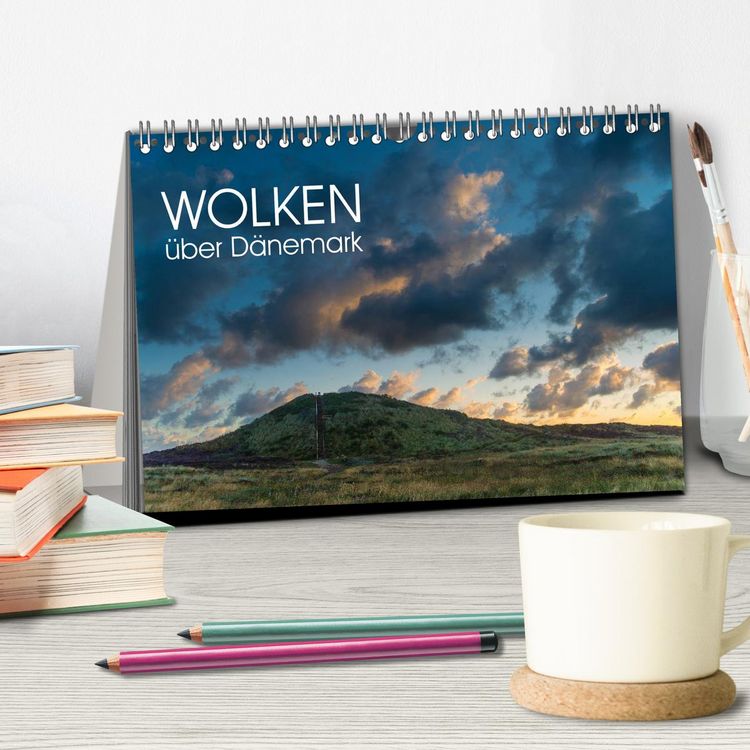 Produktbild: Wolken &uuml;ber D&auml;nemark (Tischkalender 2026 DIN A5 quer), CALVENDO Monatskalender