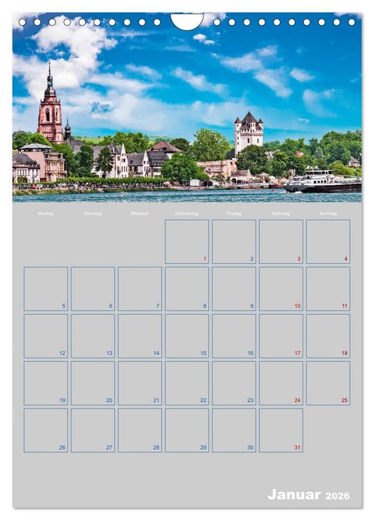 Produktbild: ELTVILLE &ndash; Wein-, Sekt- und Rosenstadt am Rhein (Wandkalender 2026 DIN A4 hoch), CALVENDO Monatskalender
