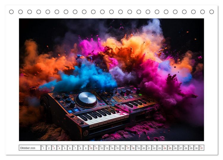 Produktbild: Konzert der Farben (Tischkalender 2026 DIN A5 quer), CALVENDO Monatskalender