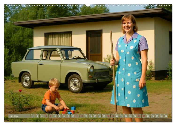 Produktbild: Alltagsgeschichten mit Trabant (hochwertiger Premium Wandkalender 2026 DIN A2 quer), Kunstdruck in Hochglanz