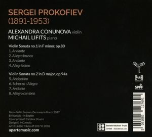 Produktbild: Violin Sonatas n&oslash; 1 & 2