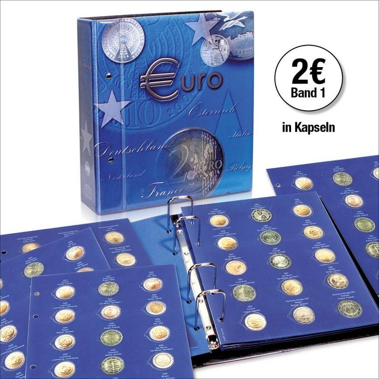 Produktbild: 2 Euro M&uuml;nzen 2004-2012 in Kapseln TOPset