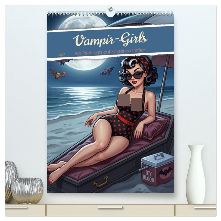 Produktbild: Vampir-Girls (hochwertiger Premium Wandkalender 2027 DIN A2 hoch), Kunstdruck in Hochglanz