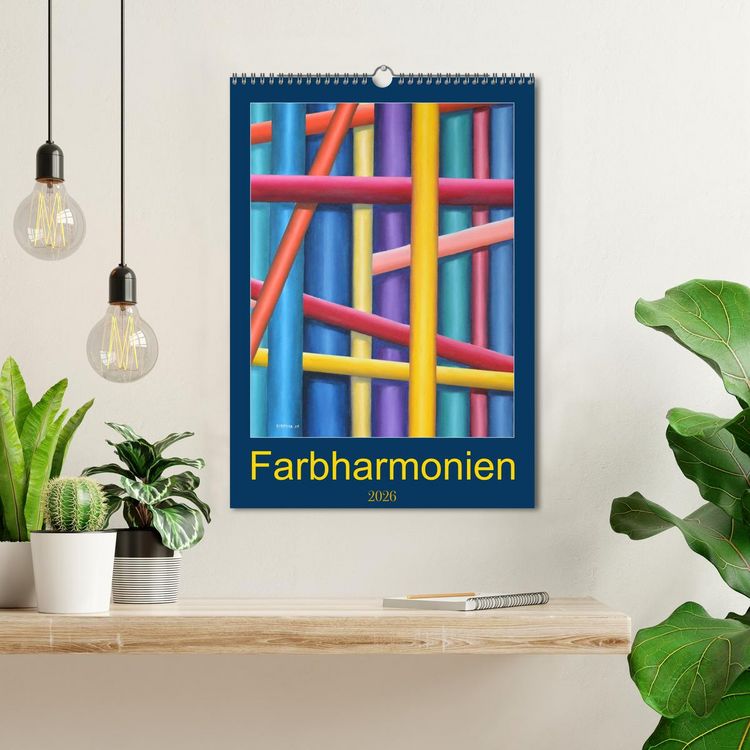 Produktbild: Farbharmonien (Wandkalender 2026 DIN A3 hoch), CALVENDO Monatskalender
