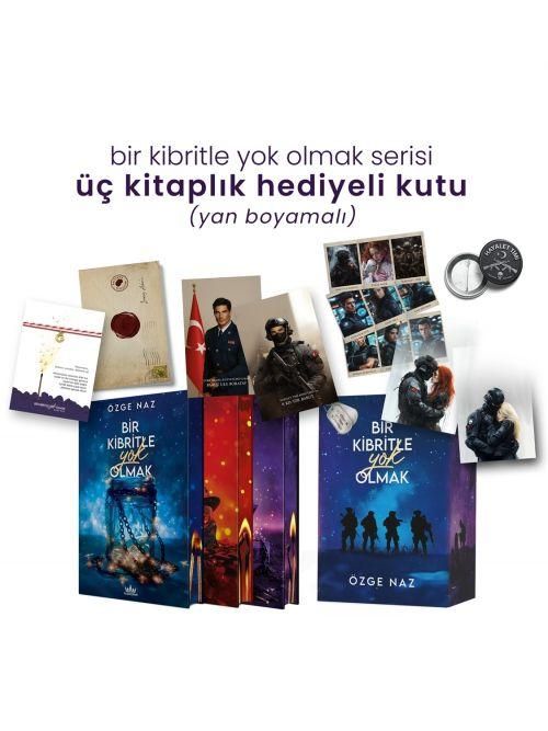 Produktbild: Bir Kibritle Yok Olmak Serisi - Ciltli, 3 Kitaplik Yan Boyamali Hediyeli Kutu