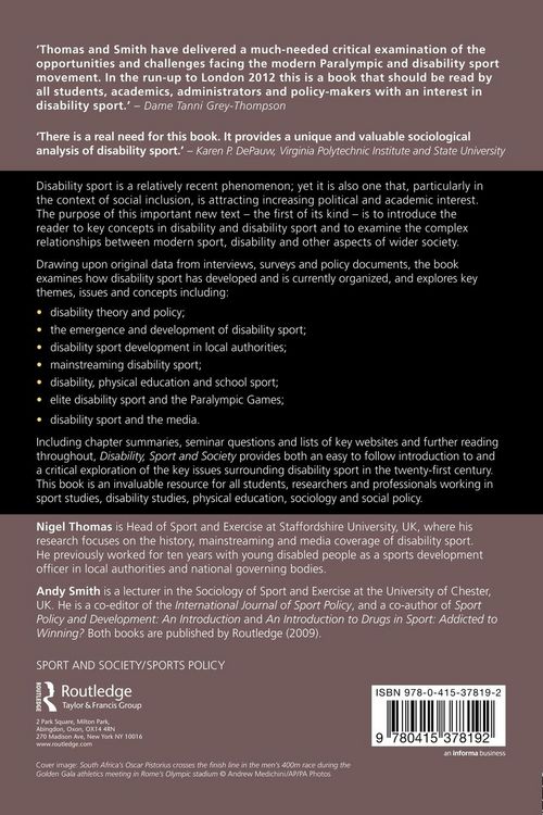 Produktbild: Disability, Sport and Society