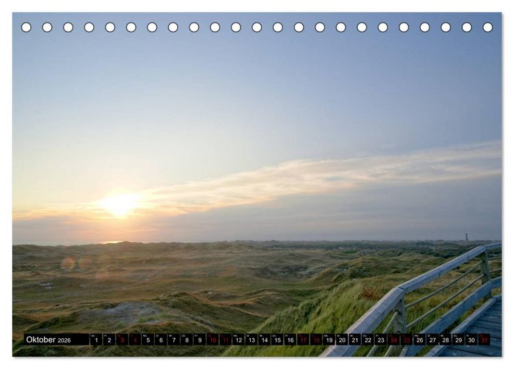 Produktbild: Norderney - von barfuss bis Cocktail (Tischkalender 2026 DIN A5 quer), CALVENDO Monatskalender