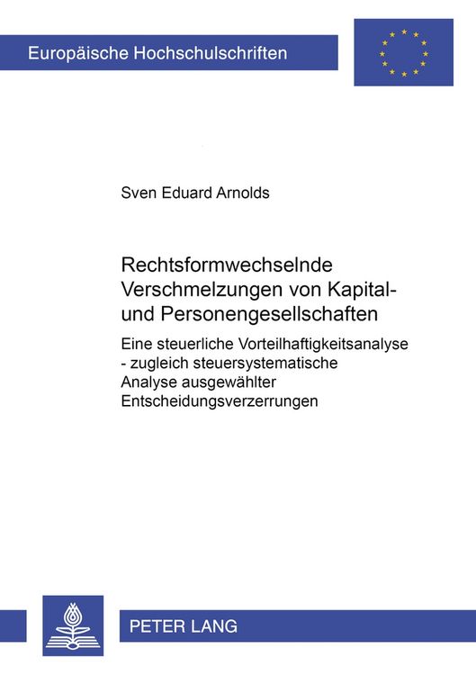 Produktbild: Rechtsformwechselnde Verschmelzungen von Kapital- und Personengesellschaften