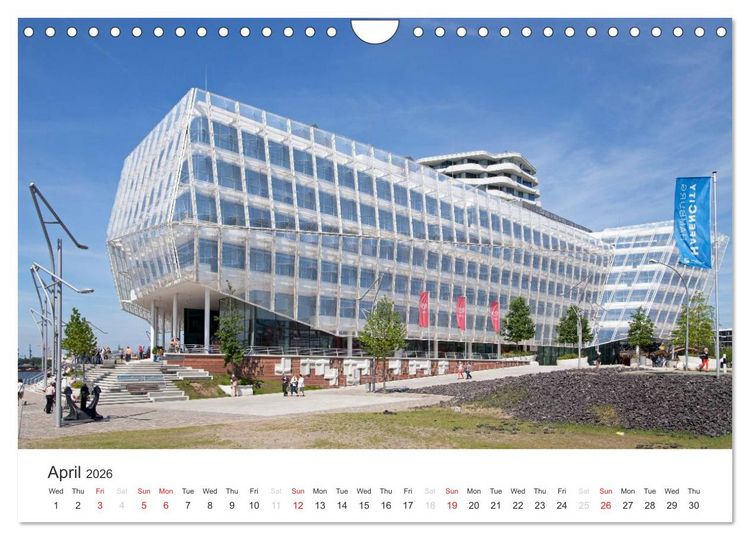 Produktbild: Hamburg / UK-Version (Wall Calendar 2026 DIN A4 landscape), CALVENDO 12 Month Wall Calendar