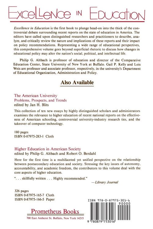 Produktbild: Excellence in Education