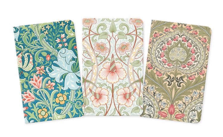 Produktbild: Dreier Set Mini-Notizb&uuml;cher: William Morris Gallerie