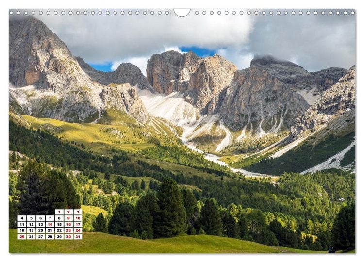 Produktbild: Berggipfel der Dolomiten (Wandkalender 2026 DIN A3 quer), CALVENDO Monatskalender