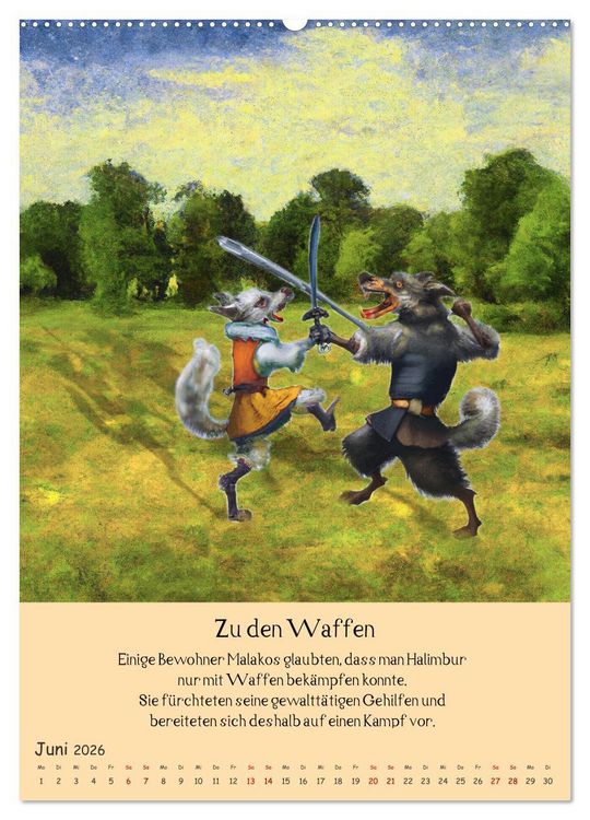 Produktbild: Abenteuer in Malako (hochwertiger Premium Wandkalender 2026 DIN A2 hoch), Kunstdruck in Hochglanz