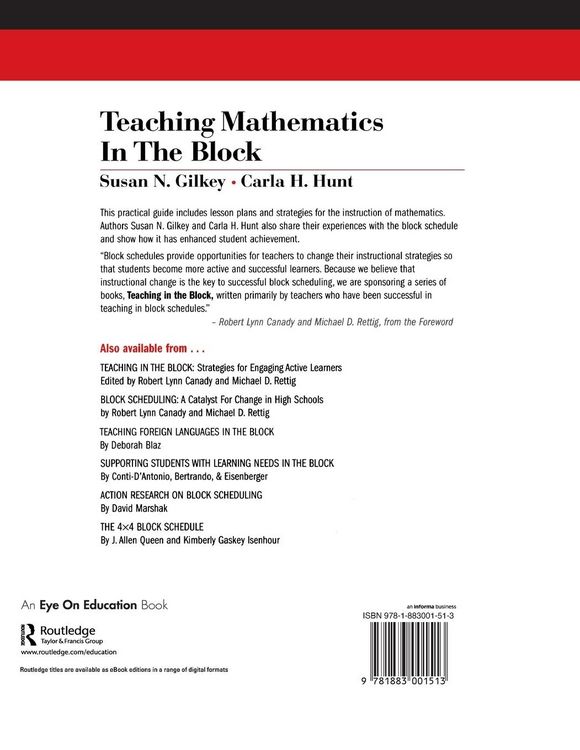 Produktbild: Teaching Mathematics in the Block