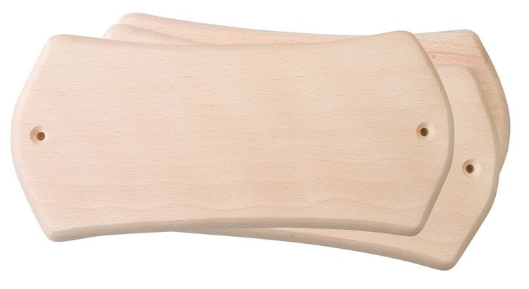 Produktbild: PEBARO TUES2 - T&uuml;rschilder Holz, 3 St&uuml;ck, Gr&ouml;&szlig;e 22x10,5 cm, Brandmalerei