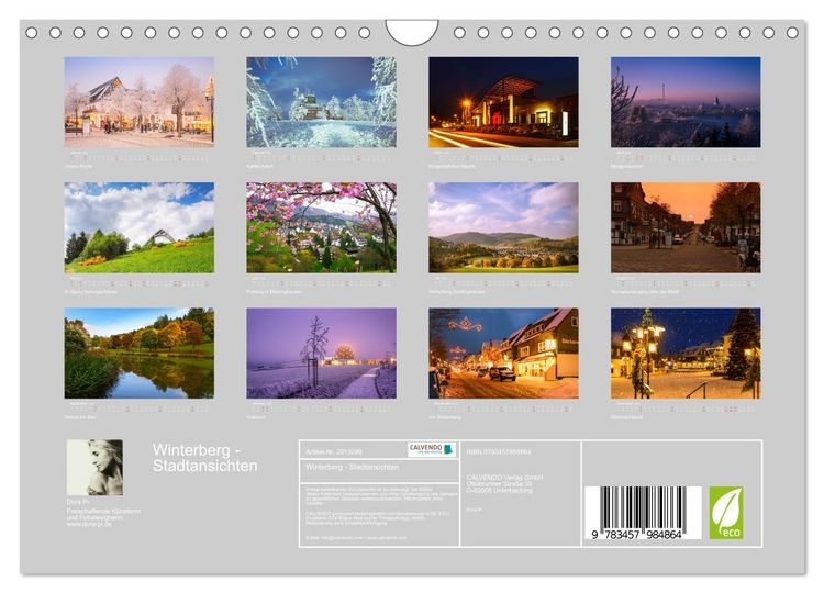 Produktbild: Winterberg - Stadtansichten (Wandkalender 2026 DIN A4 quer), CALVENDO Monatskalender