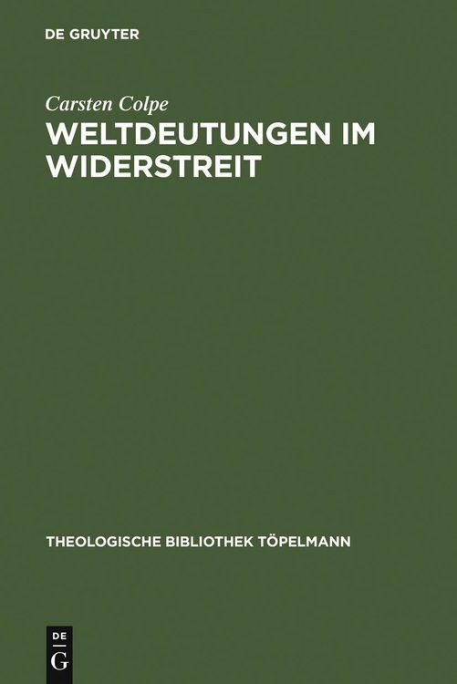 Produktbild: Weltdeutungen im Widerstreit