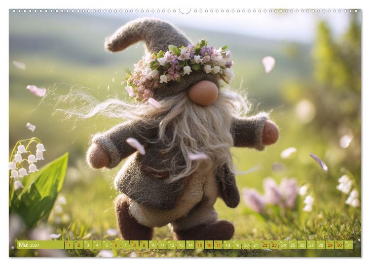Produktbild: Wichtelgl&uuml;ck zwischen Wald und Wiese (Wandkalender 2027 DIN A2 quer), CALVENDO Monatskalender