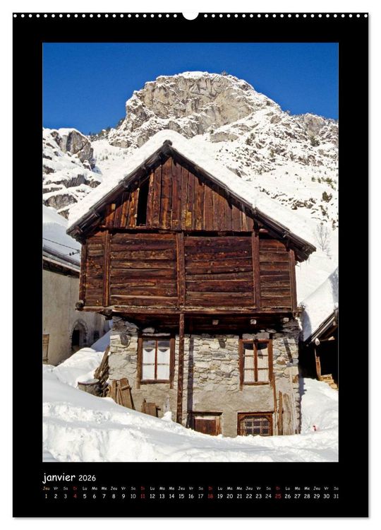 Produktbild: La vall&eacute;e de la Clar&eacute;e Hautes-Alpes (Calendrier mural 2026 DIN A2 horizontal) calendrier de bureau
