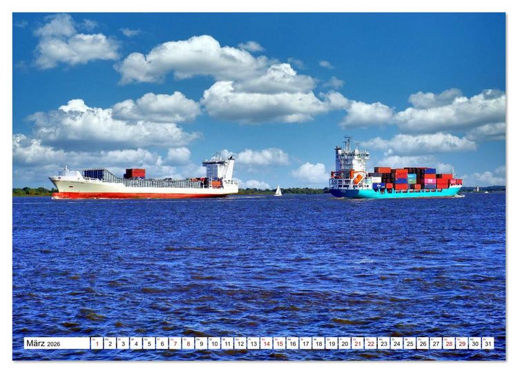 Produktbild: KURS HAMBURG (Wandkalender 2026 DIN A2 quer), CALVENDO Monatskalender