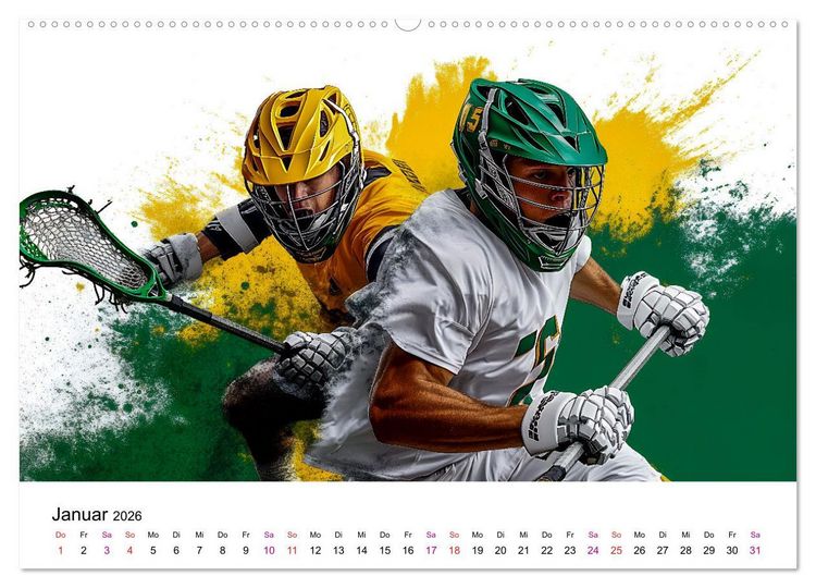 Produktbild: Lacrosse cool (Wandkalender 2026 DIN A2 quer), CALVENDO Monatskalender