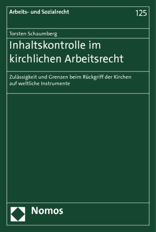 Produktbild: Inhaltskontrolle im kirchlichen Arbeitsrecht