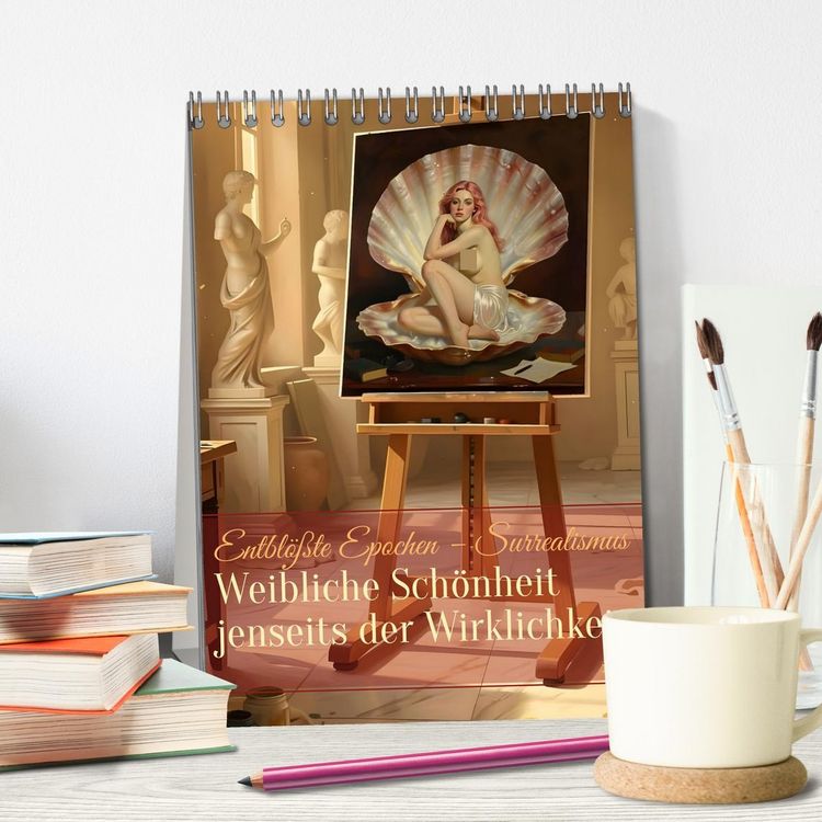 Produktbild: Entbl&ouml;&szlig;te Epochen &ndash; Surrealismus (Tischkalender 2027 DIN A5 hoch), CALVENDO Monatskalender