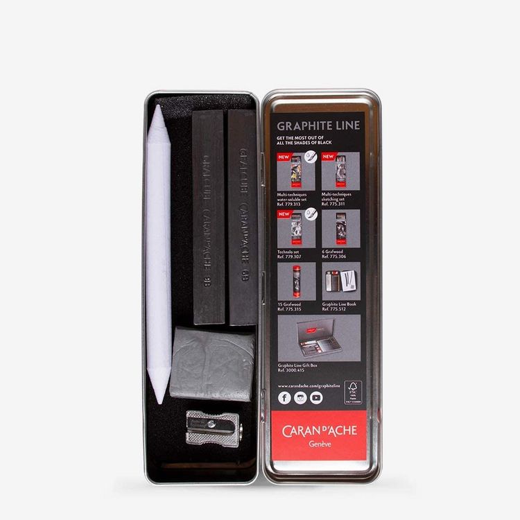 Produktbild: Caran d'Ache Bleistifte GRAPHITE LINE Skizziertechnik 11er Set