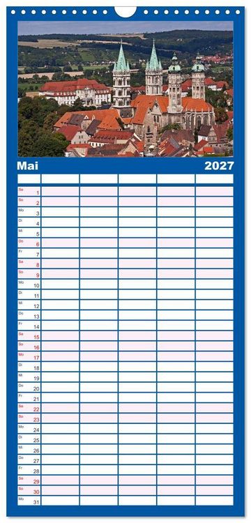 Produktbild: Familienplaner 2027 - Welterbe - Kultur und Natur in Deutschland mit 5 Spalten (Wandkalender, 21 x 45 cm) CALVENDO