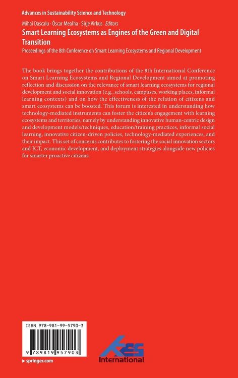 Produktbild: Smart Learning Ecosystems as Engines of the Green and Digital Transition